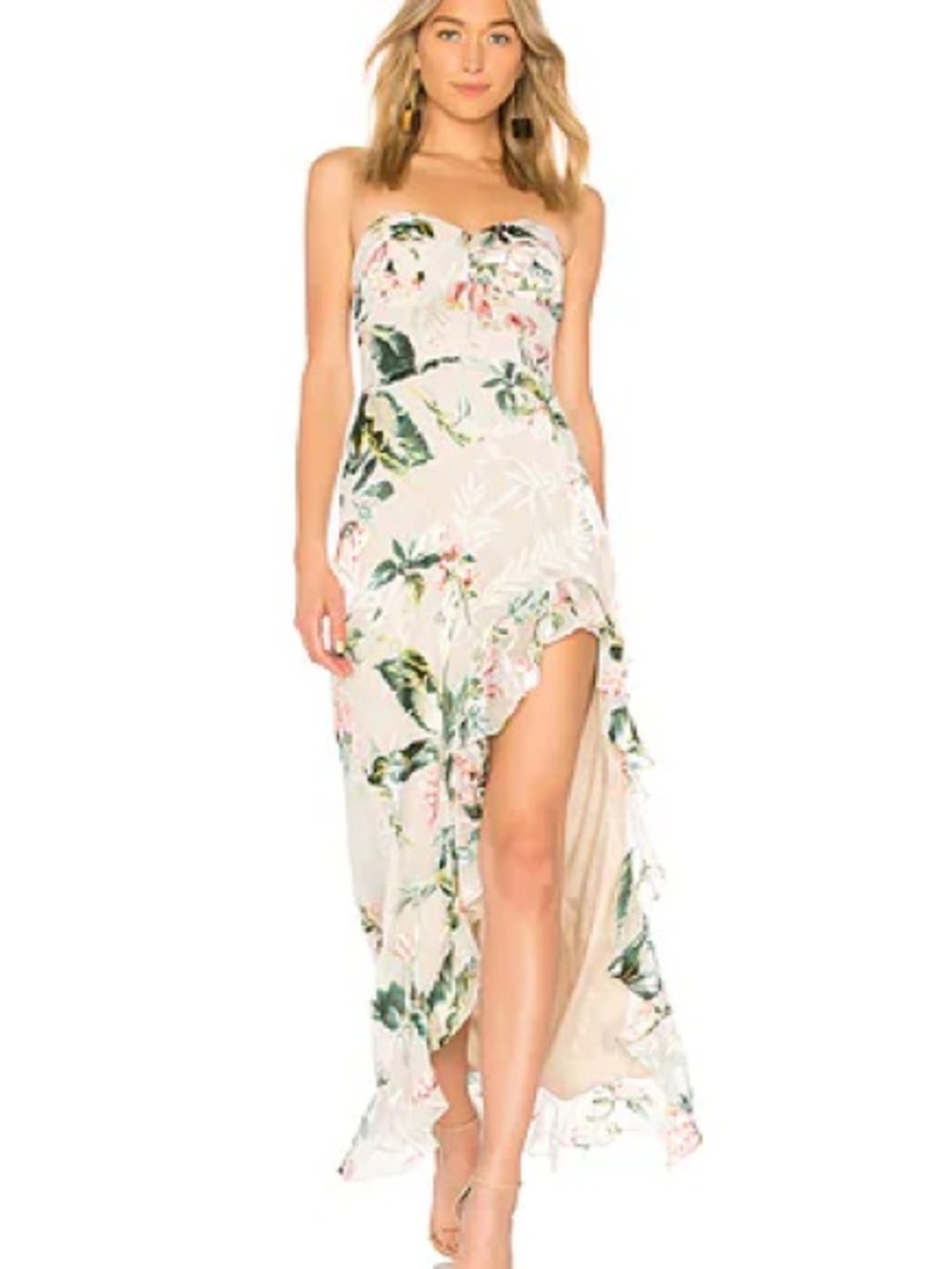 Amanda Uprichard Eden Gown in Burnout. Size Small.
